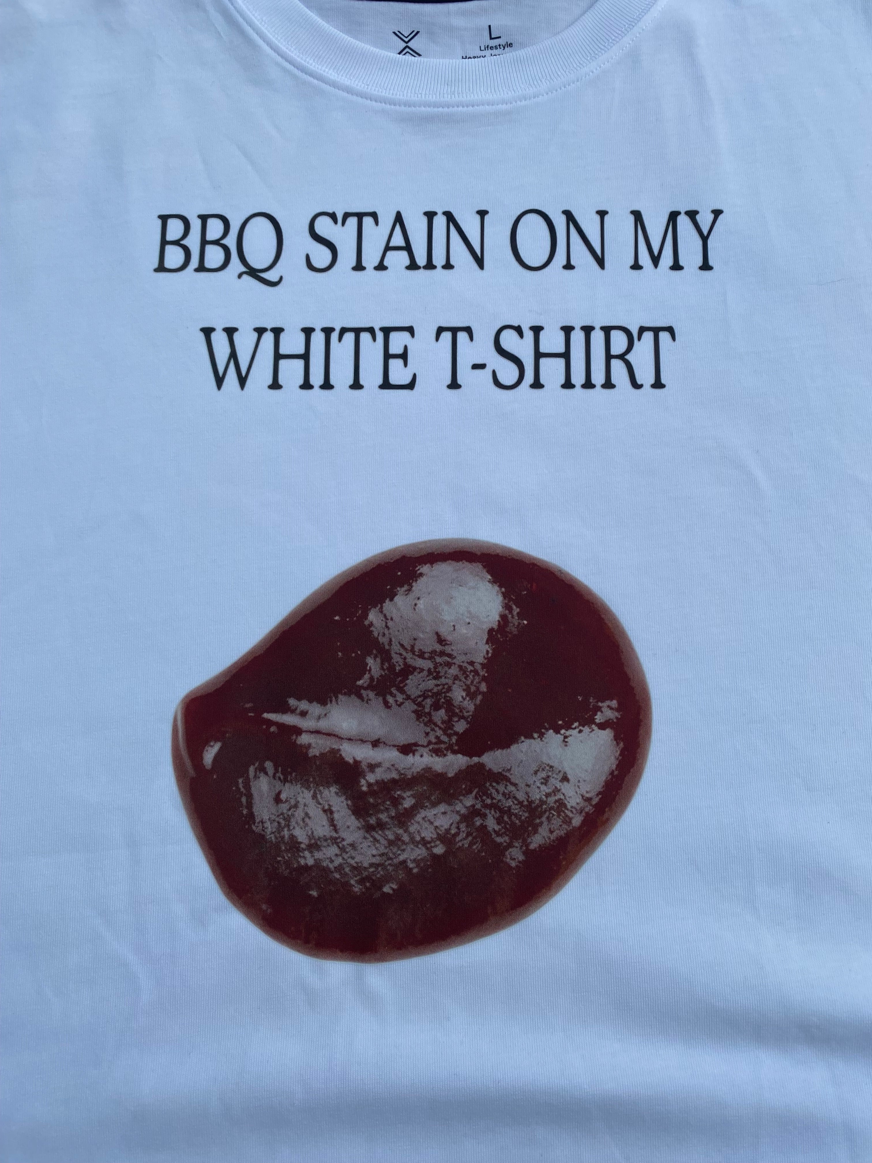 BBQ White Tee