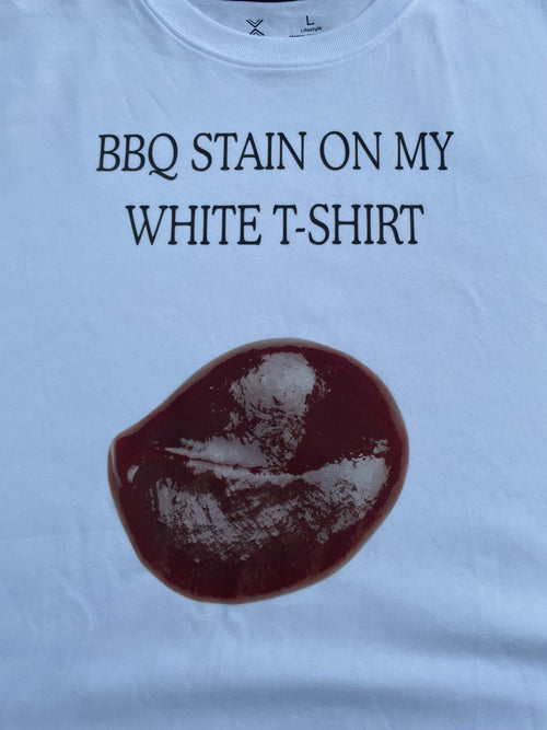 BBQ White Tee